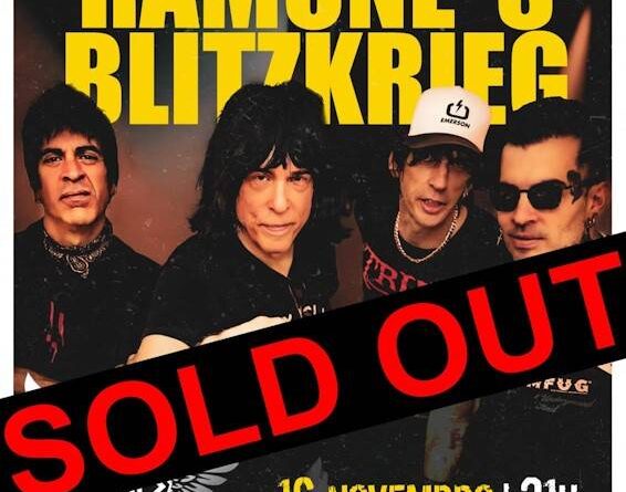 Marky Ramone’s Blitzkrieg Esgotado!