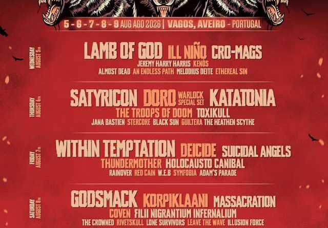Vagos Metal Fest 2026 – Katatonia No Destaque De Três Novas Substituições